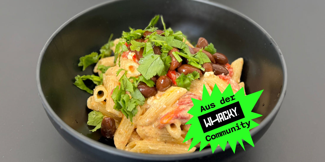 Pasta mit Feta, Tomaten und Boiled Peanuts Teriyaki von Henry