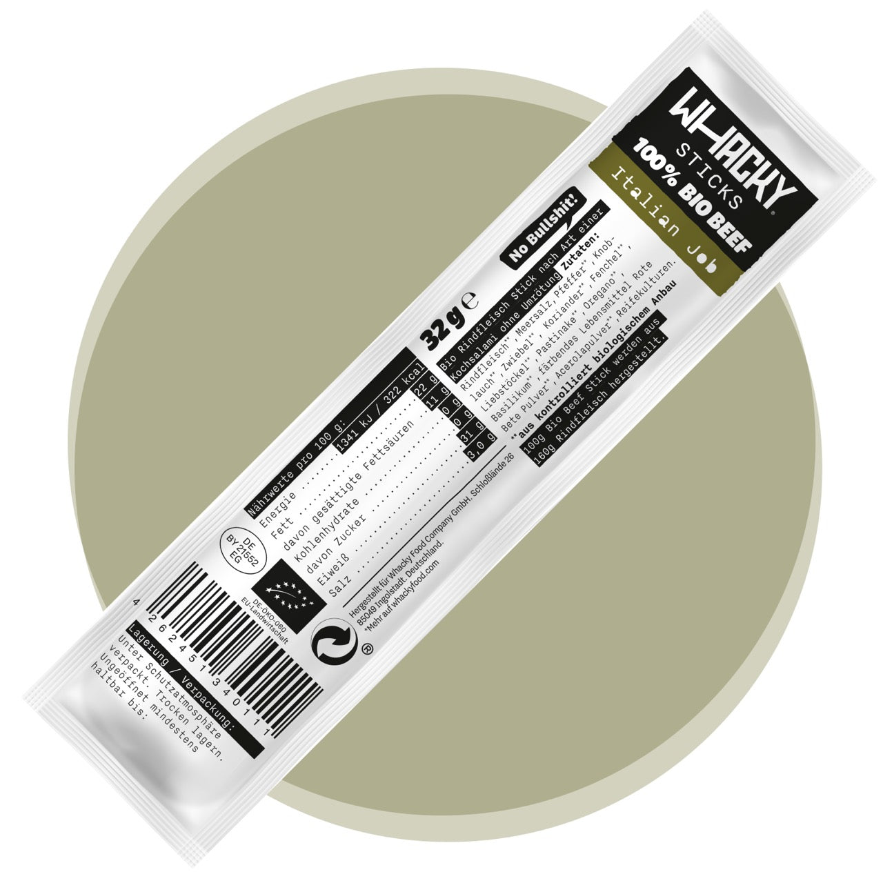 Organic Beef Stick Italian Job 32g