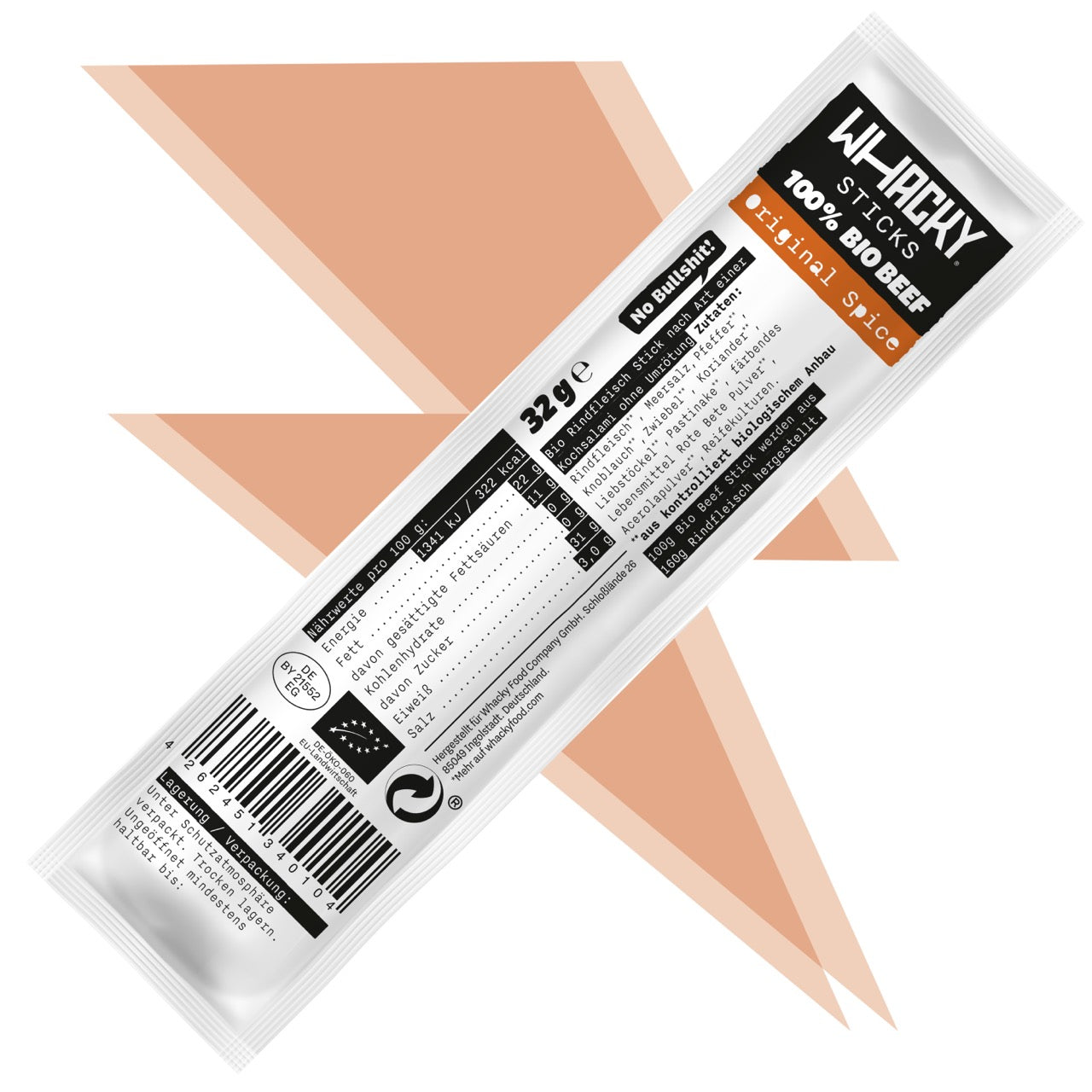 Organic Beef Stick Original Spice 32g