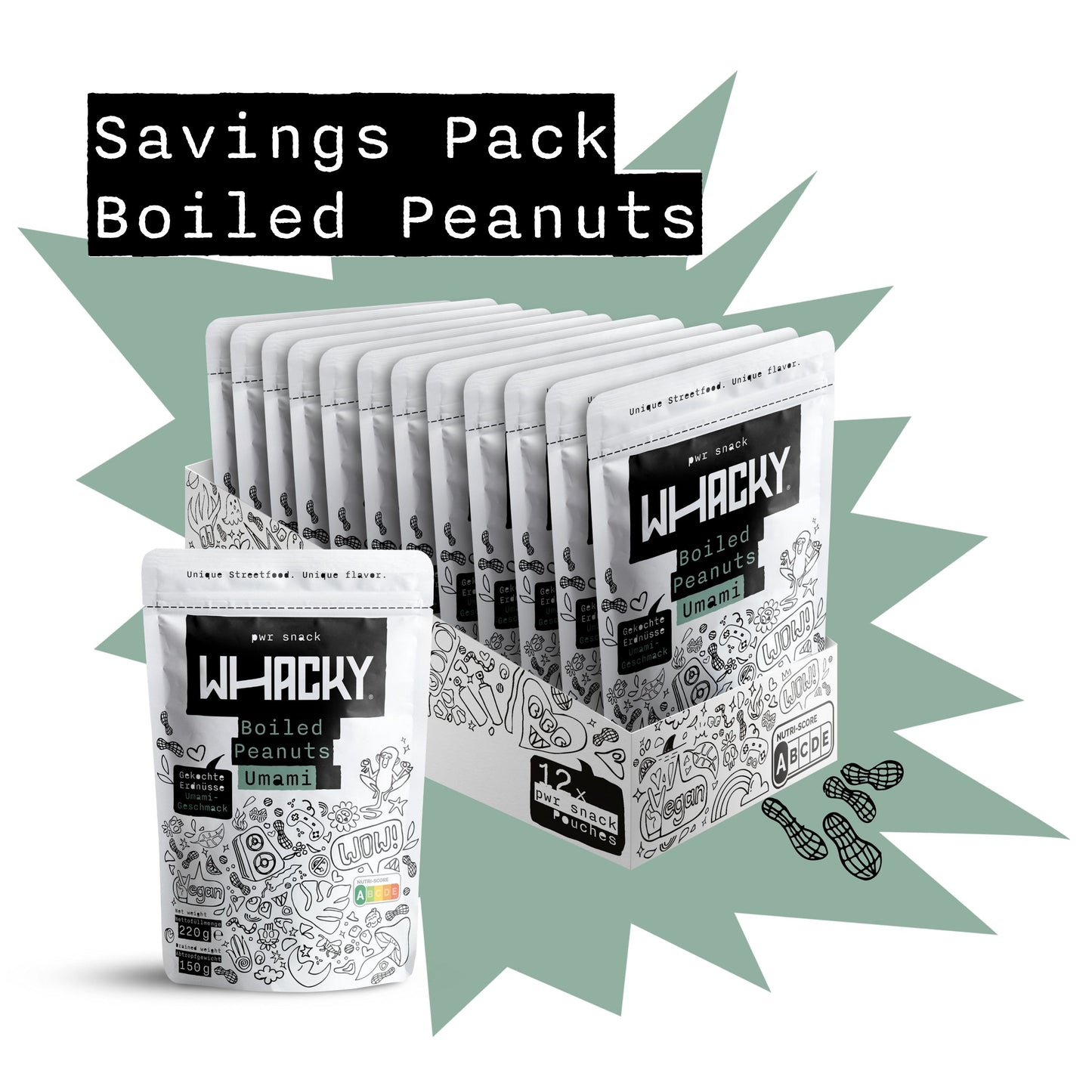 Boiled Peanuts Umami 12x 220g