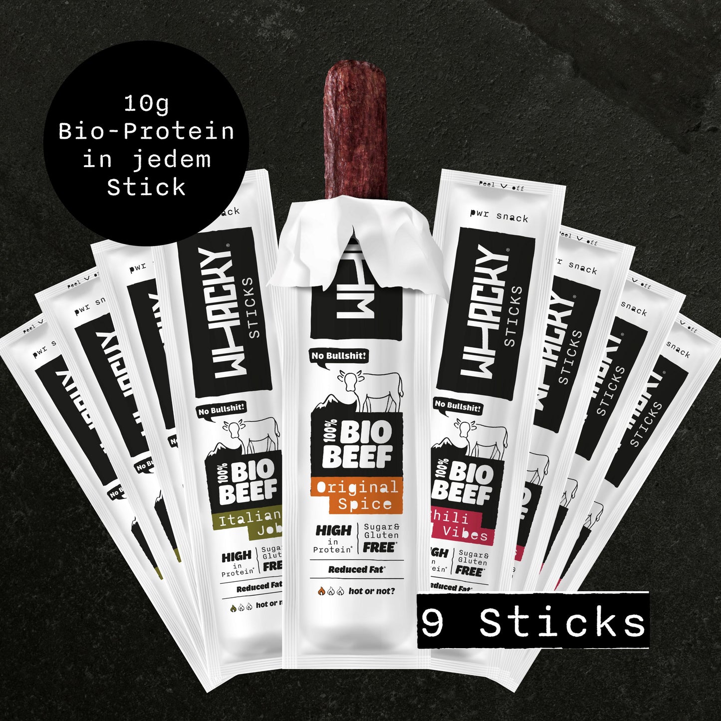 Organic Beef Sticks Mix 9x 32g